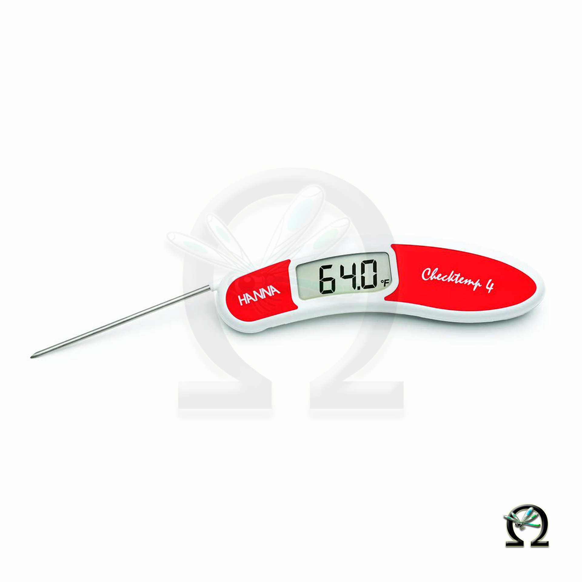 Hanna Pocket Thermometer Checktemp® 4 rot, für rohes Fleisch