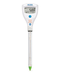 Zubehör und Pufferlösungen für den HALO2 Drahtloser pH-Tester HI9810432 für kosmetische Cremes mit Bluetooth