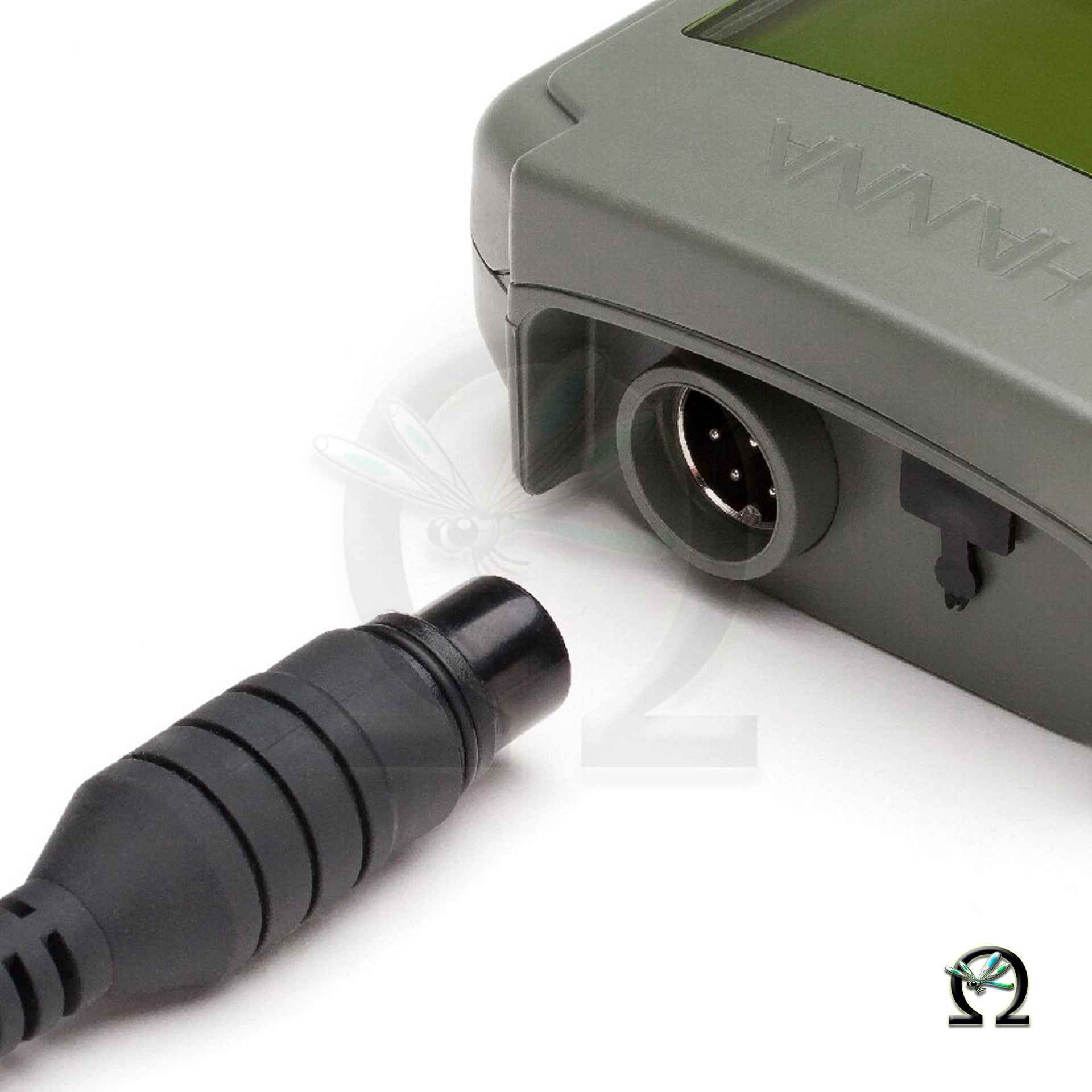 Der Anscluss der Sonde an das Handmessgerät HI98193 für gelösten Sauerstoff und biochemischen Sauerstoffbedarf
