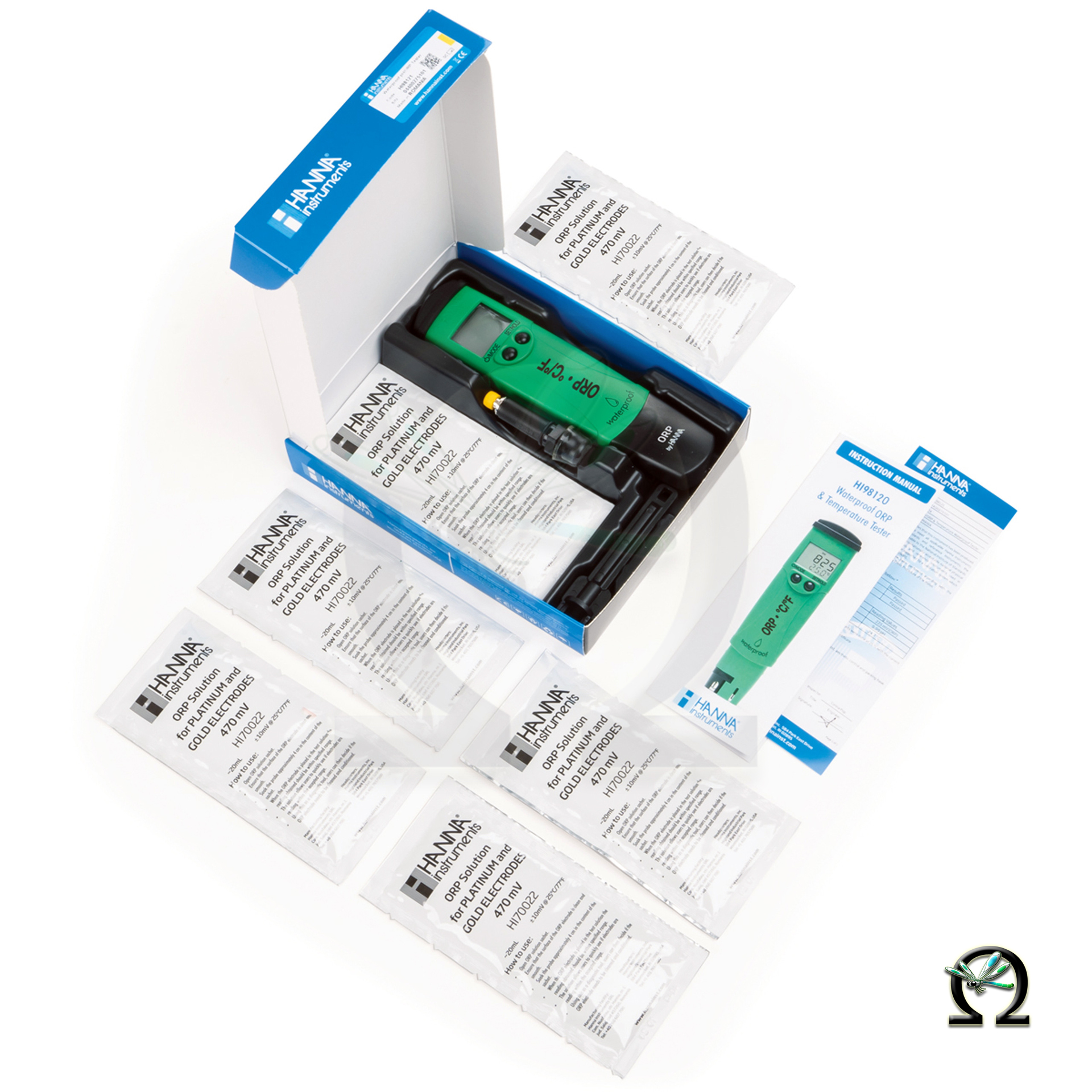 Redox/ºC-Tester Hanna HI98120, Lieferumfang