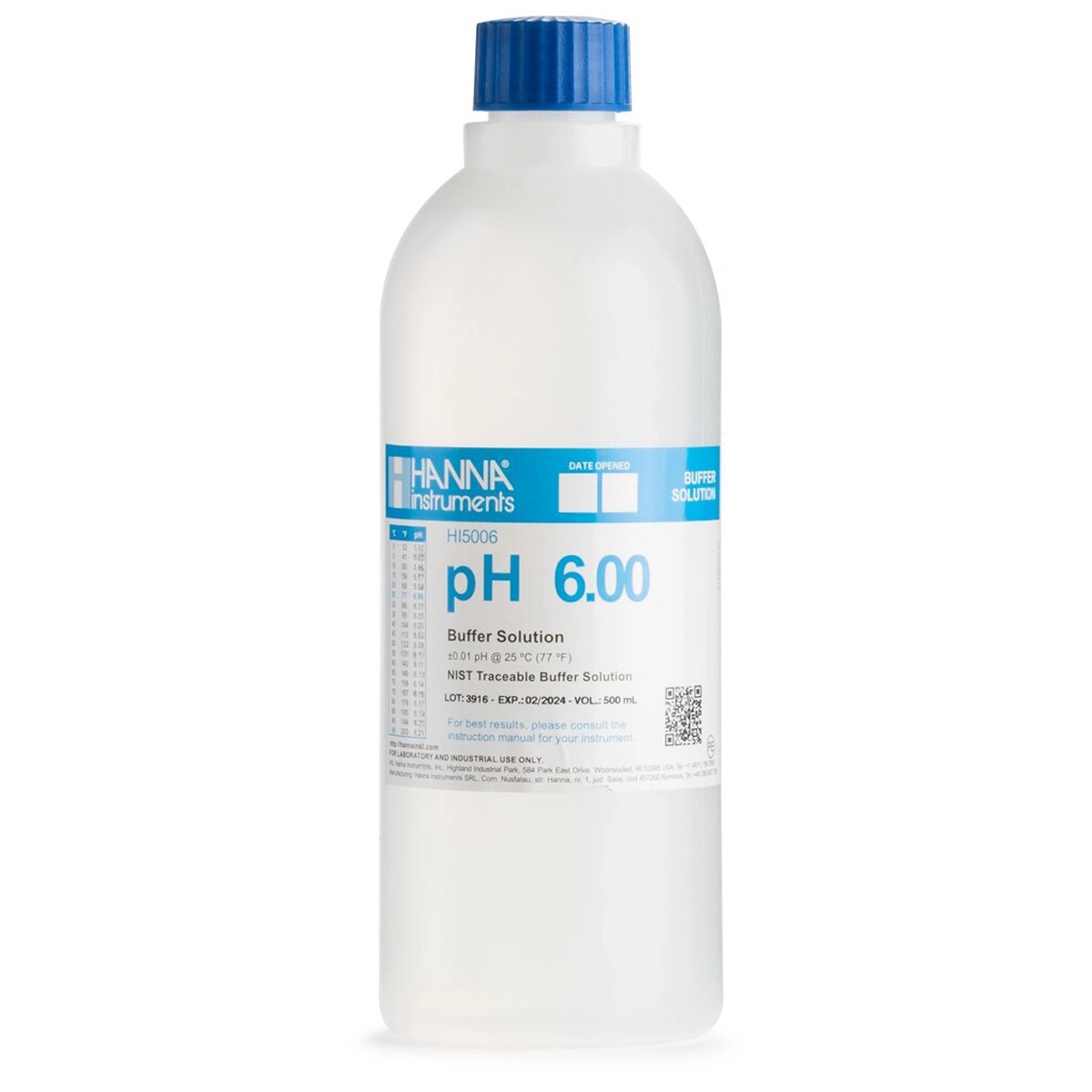 Hanna Pufferlösung HI5006 pH 6,00 500 mL Hanna Pufferlösung HI5006 pH 6,00 500 mL