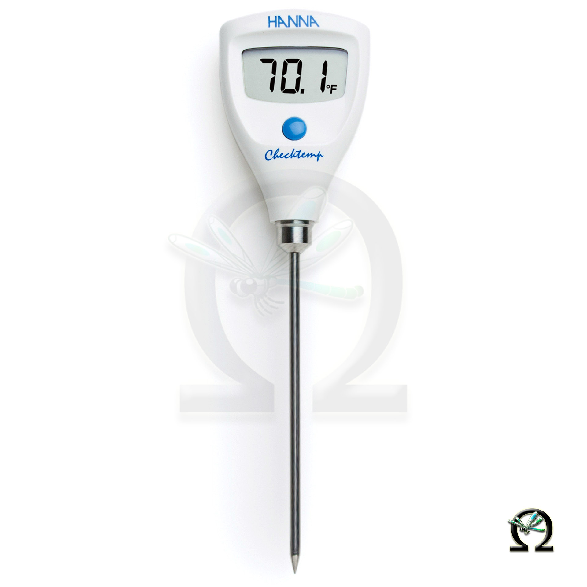 Elektronisches Thermometer HI98501 Hanna Checktemp C kann die Temperatur in Fahrenheit anzeigen