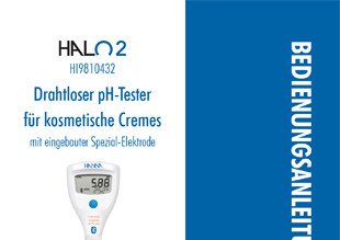 Die Bedienungsanleitung vom HALO2 Drahtlosen pH-Tester HI9810432 als PDF-Datei zum herunterladen und ausdrucken.