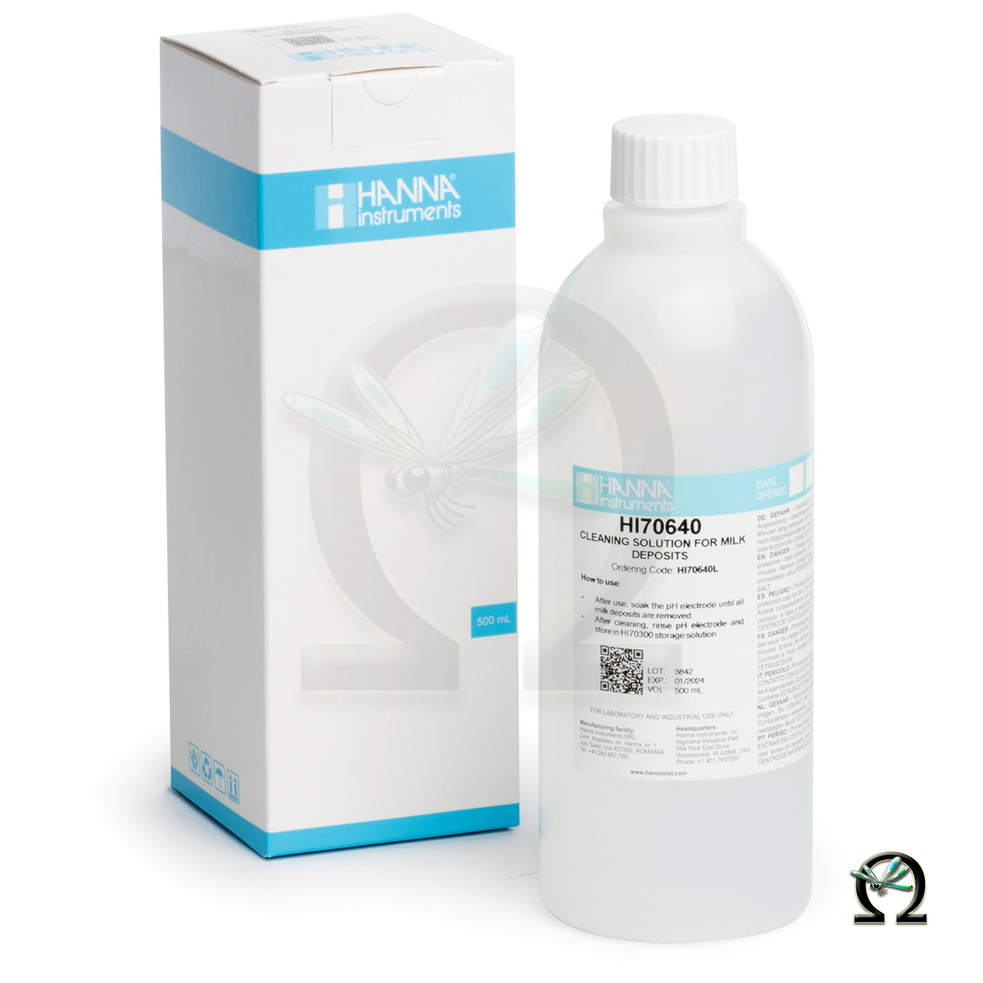 HI70640L Elektrodenreinigungslösung Anwendung Milchrückstände 500mL