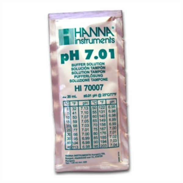 Hanna Pufferlösung HI70007 pH 7,01 20ml Prtionsbeutel Hanna Pufferlösung HI70007 pH 7,01 20ml Prtionsbeutel