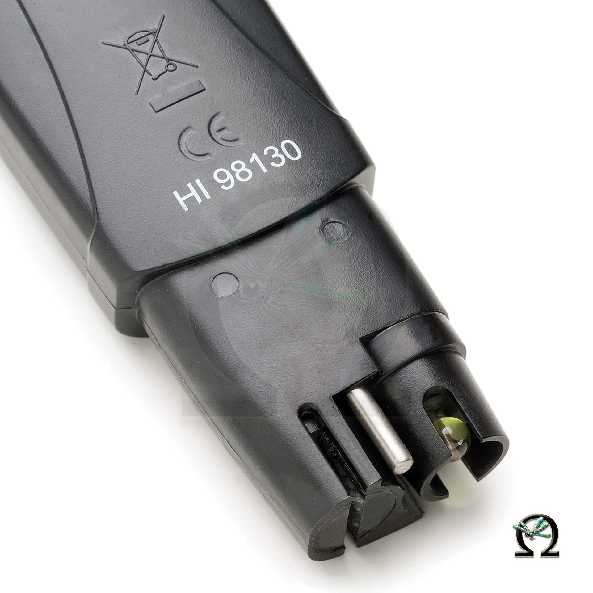 Ansicht der Elektrode bei dem Hanna Multiparametermessgerät HI98130 Combo-Tester pH/EC/TDS/C°