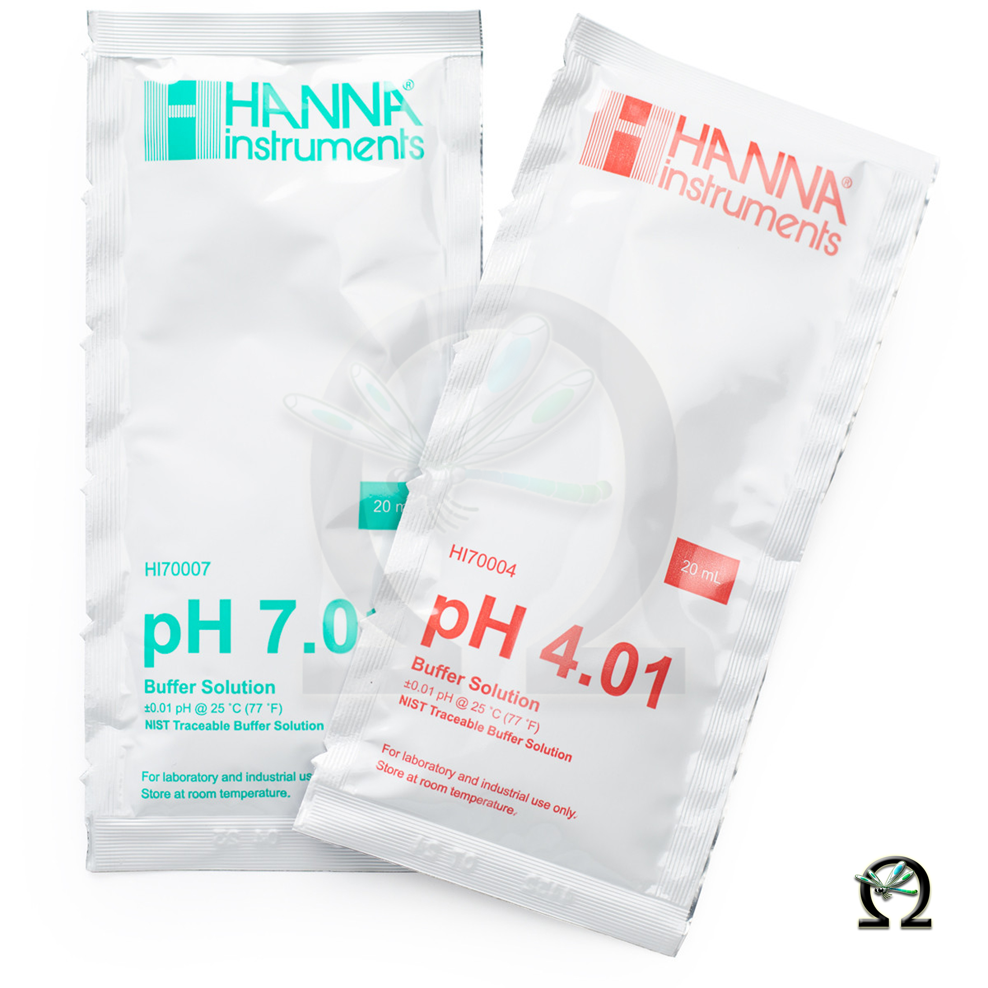 HI77400P Hanna pH-Kalibrierkit pH 4,01 und pH 7,01 2×5 Portionsbeutel