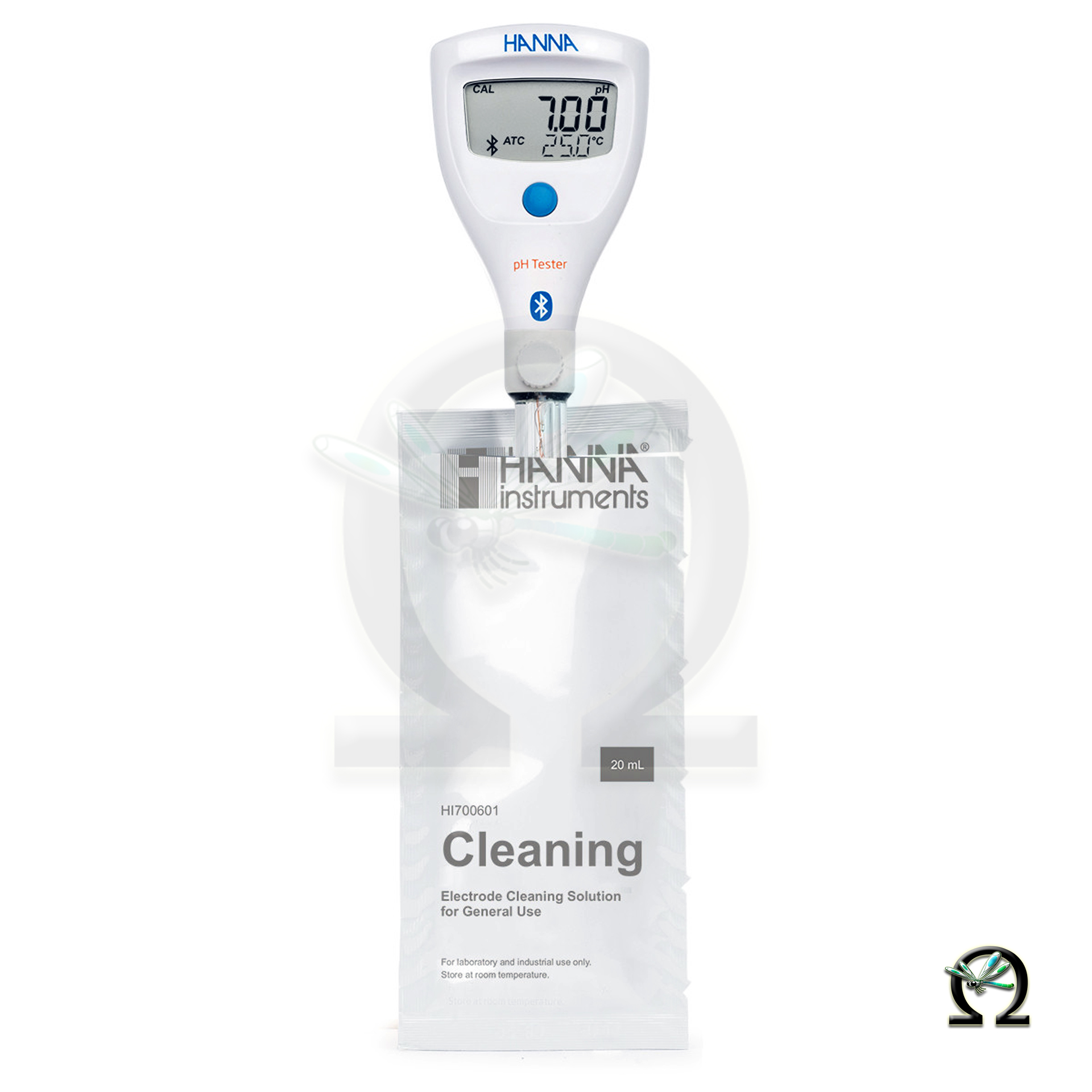 Der HI9810402 HALO2 Drahtloser pH-Tester für Messungen im Labor mit Bluetooth lässt sich einfach reinigen