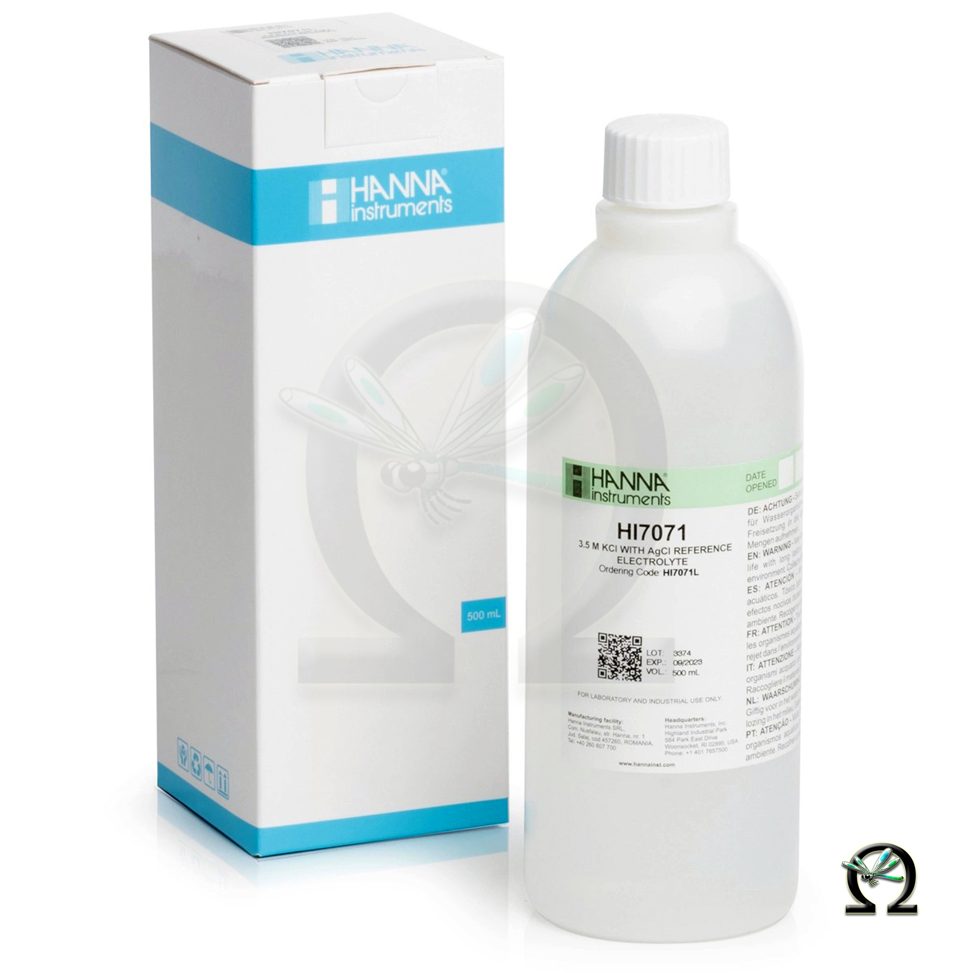 Hanna Elektrolytlösung HI7071 3,5 M KCl + AgCl, 500 ml