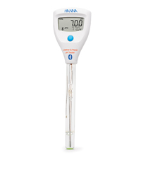 Zubehör und Pufferlösungen für den HALO2 Drahtloser pH-Tester HI9810442 für Leder und Papier  mit Bluetooth