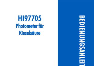 Die Bedienungsanleitung für das Hanna Kompakt-Photometer HI97705 für Kieselsäure Niedrig als PDF zum herunterladen und ausdrucken