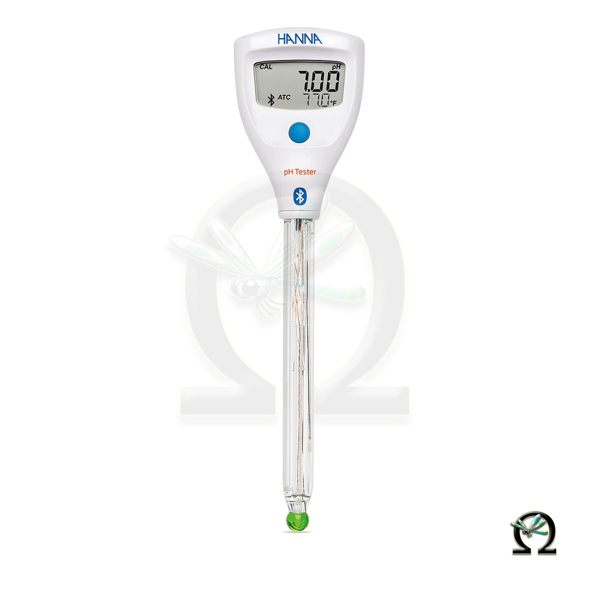 HI9810412 HALO2 Drahtloser pH-Tester mit wartungsfreier Elektrode für Messungen im Labor mit Bluetooth