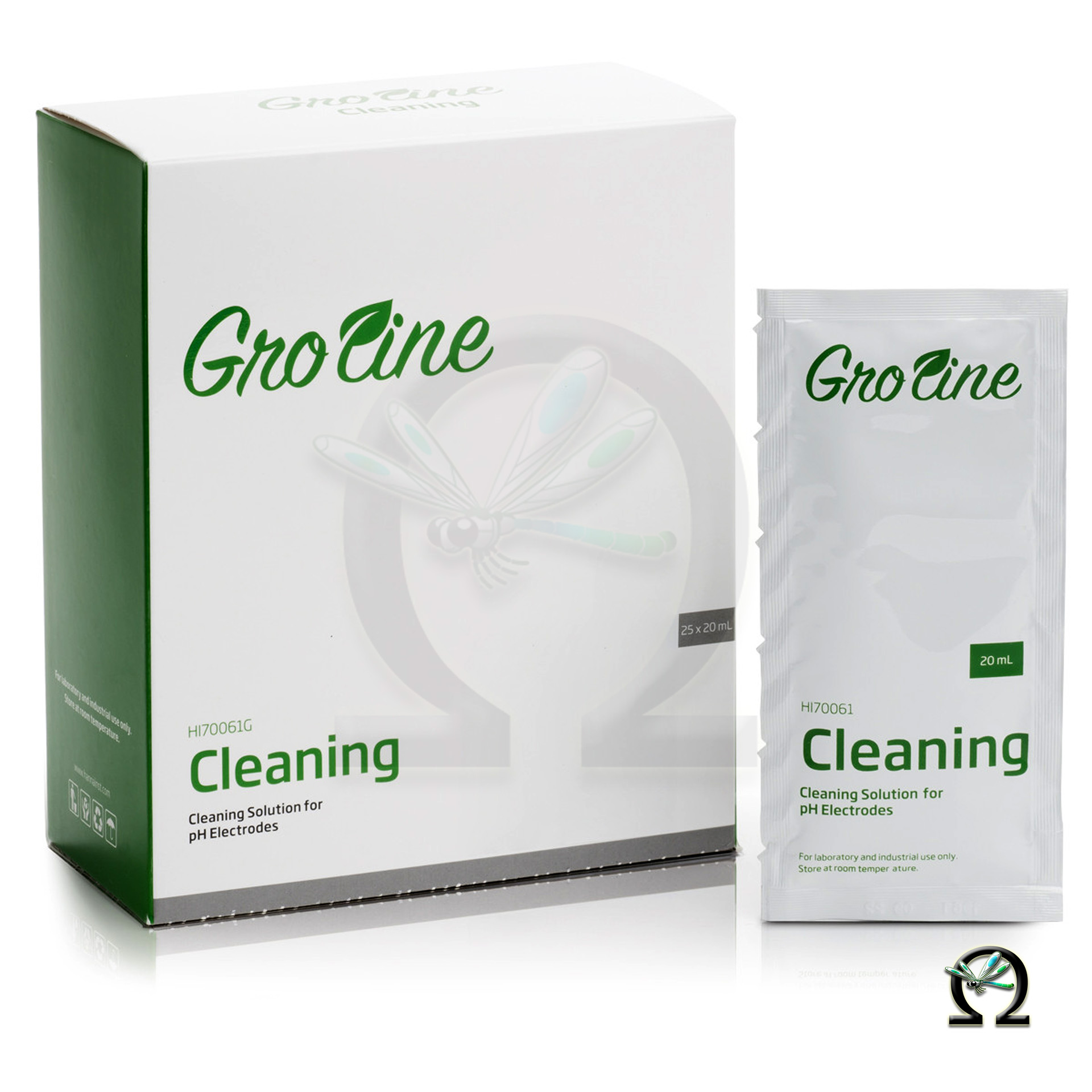 HI70061G GroLine Elektrodenreinigungslösung 25× Portionsbeutel