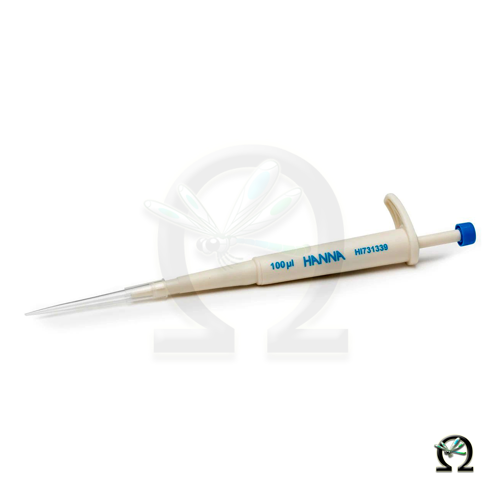 HI731339P Hanna Automatische Messpipette Fixvolumen 100 µL, die mit abgebildete Spitze HI7311349P ist nicht im Lieferumfang enthalten