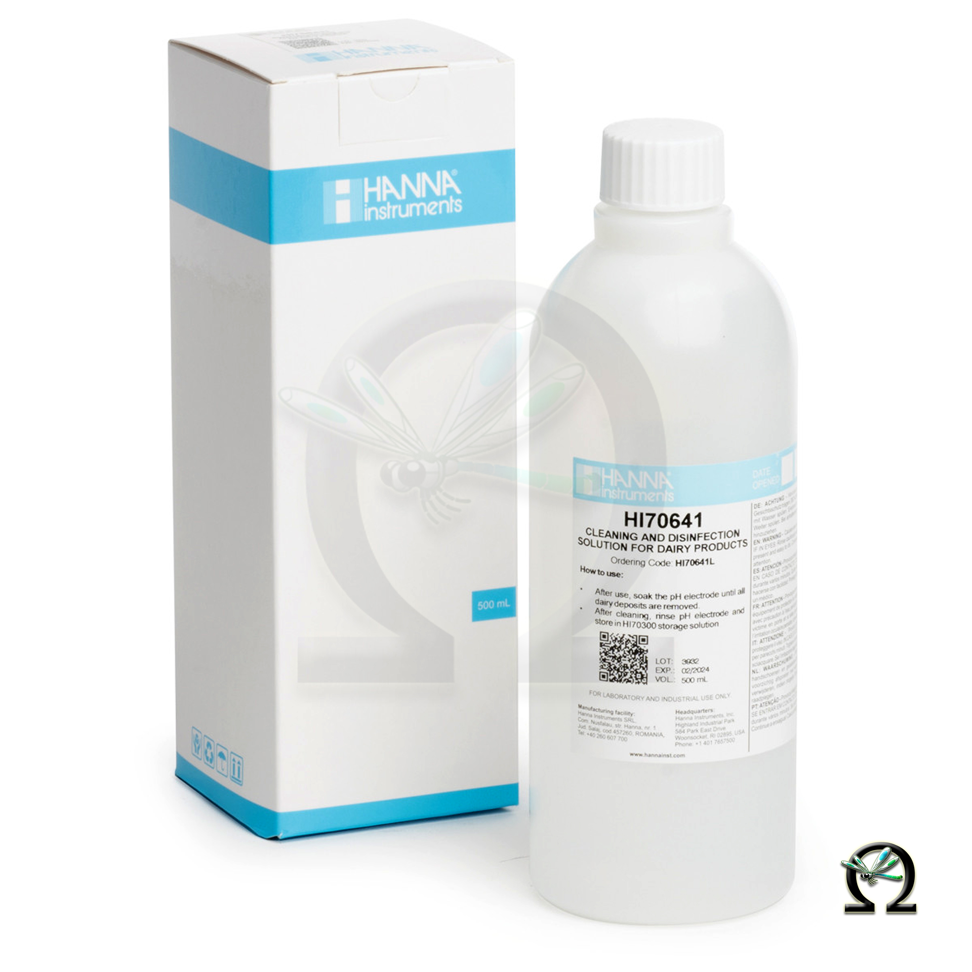 HI70641L Elektrodenreinigungslösung Anwendung Molkereiprodukte 500mL