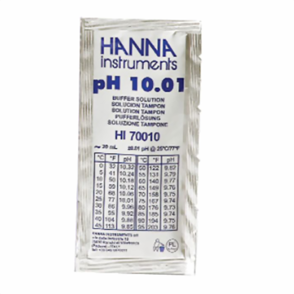 Hanna Pufferlösung HI70010 pH 10,01 Portionsbeutel Hanna Pufferlösung HI70010 pH 10,01 Portionsbeutel