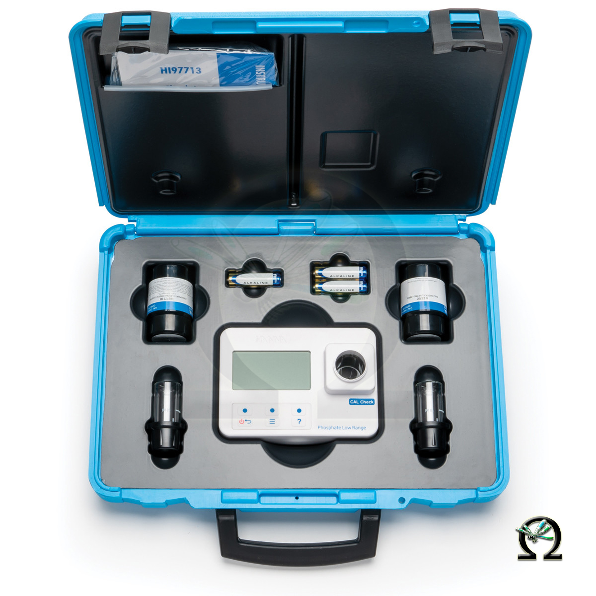 HI97713C Hanna Photometer für Phosphat Niedrig 0,00-2,50 mg/L mit Kalibrierstandards im Transportkoffer