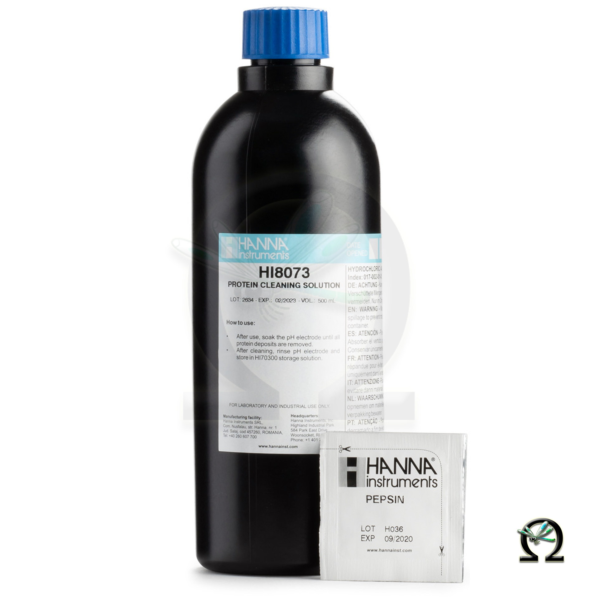 Elektrodenreinigungslösung HI8073 Anwendung Proteine in FDA-Flasche