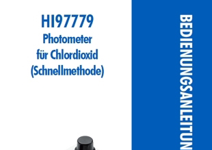 Die Bedienungsanleitung in deutsch für das Hanna Kompakt-Photometer HI97779 für Chlordioxid 0,00 bis 2,00 mg/L als PDF zum herunterladen und ausdrucken