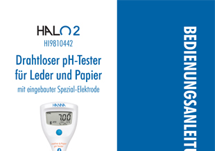 Die Bedienungsanleitung vom HALO2 Drahtlosen pH-Tester HI9810442 als PDF-Datei zum herunterladen und ausdrucken.