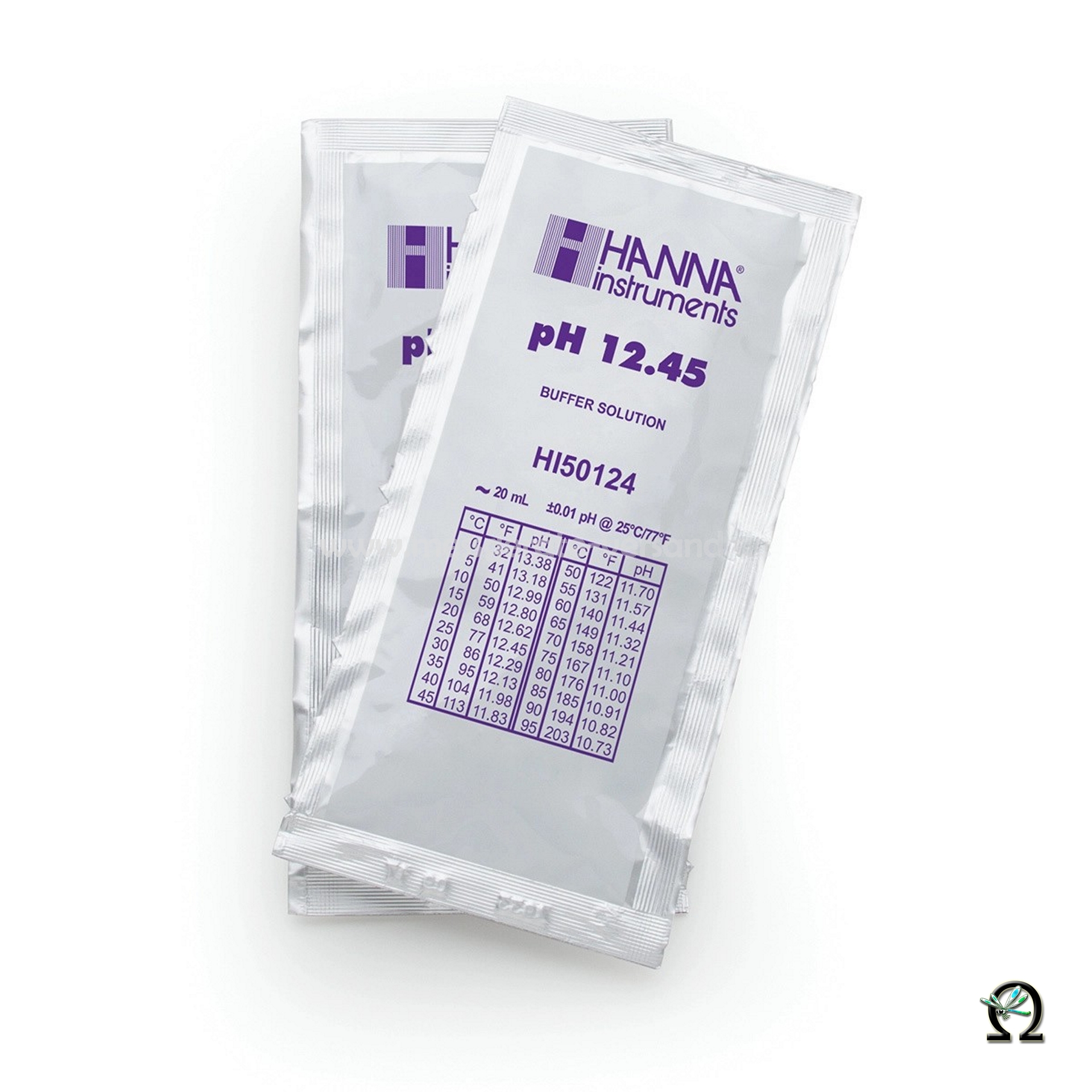 Hanna Pufferlösung HI50124 pH 12,45 im Portionsbeutel Hanna Pufferlösung HI50124 pH 12,45 im Portionsbeutel