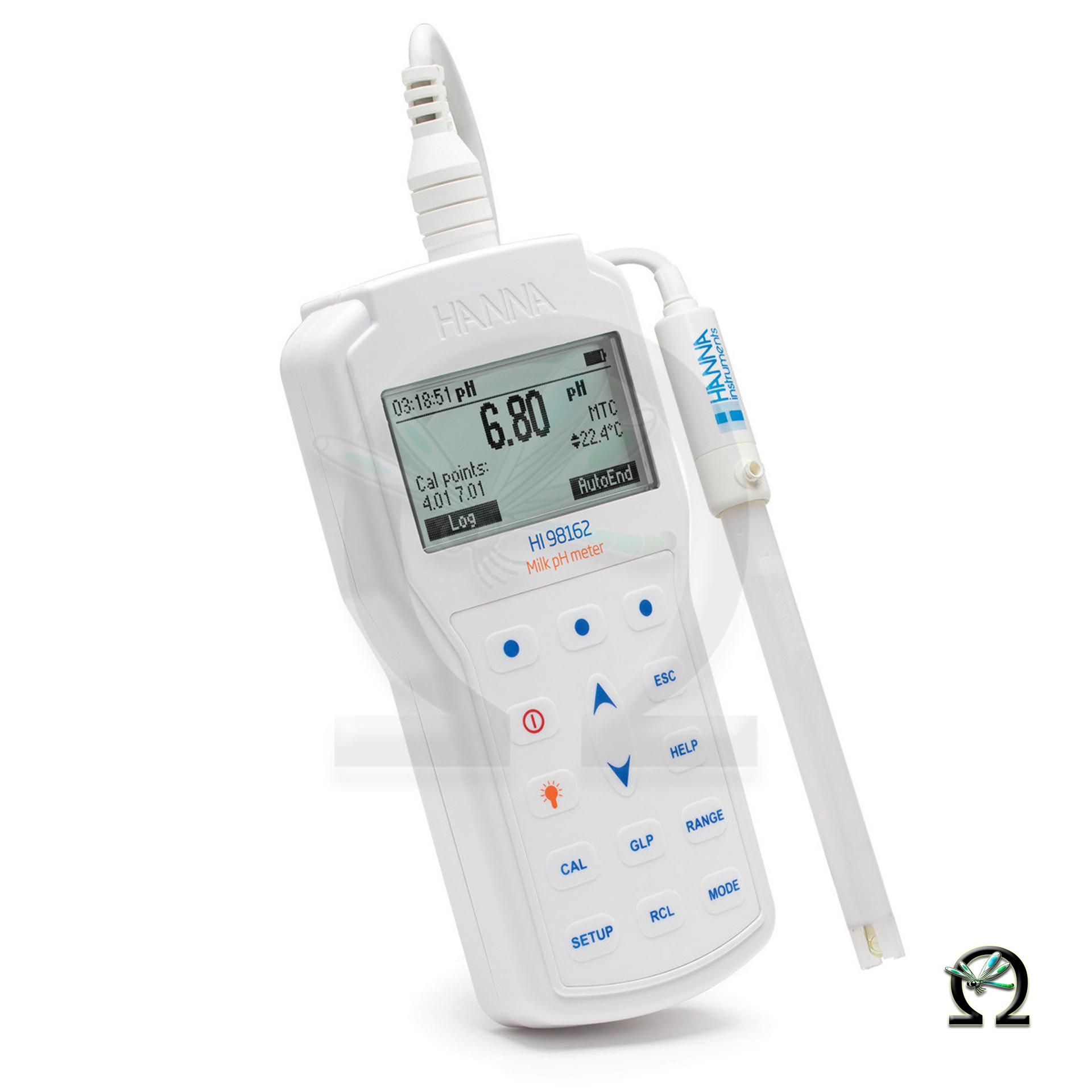 HI98162 Professionelles Hanna pH-Handmessgerät für Milch