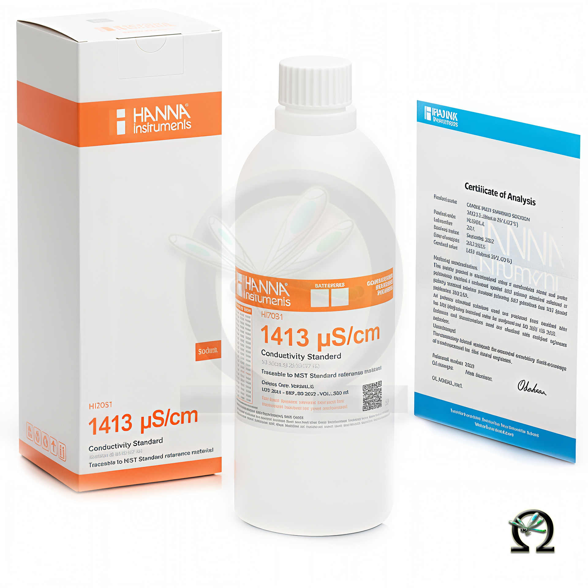 HI7031L/C Hanna EC-Kalibrierlösung 1413 µS/cm 500 mL mit Analysezertifikat