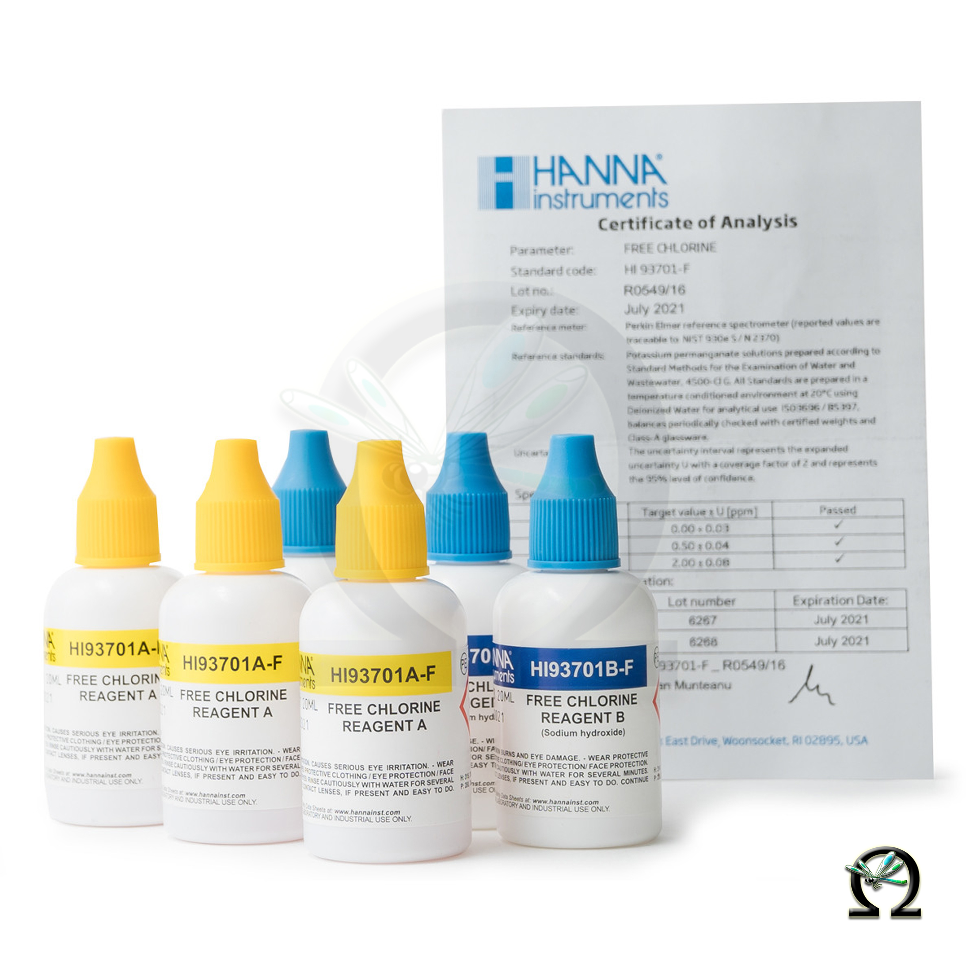 HI93701-F Reagenzien Flüssig Freies Chlor Niedrig 300 Tests