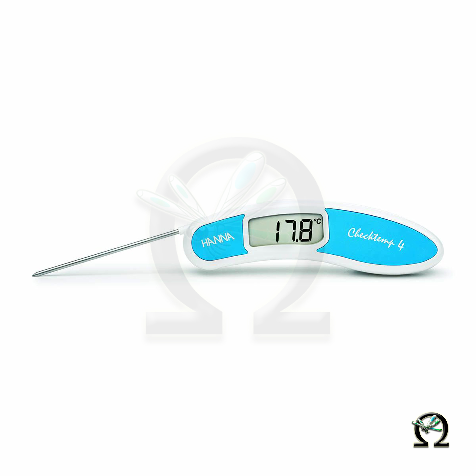 Hanna Pocket Thermometer Checktemp® 4 blau, für rohen Fisch