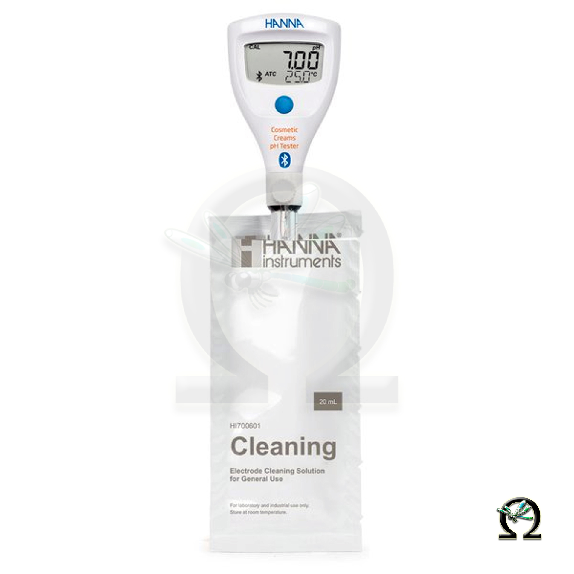 Der HALO2 Drahtloser pH-Tester HI9810432 für kosmetische Cremes mit Bluetooth lässt sich leicht reinigen