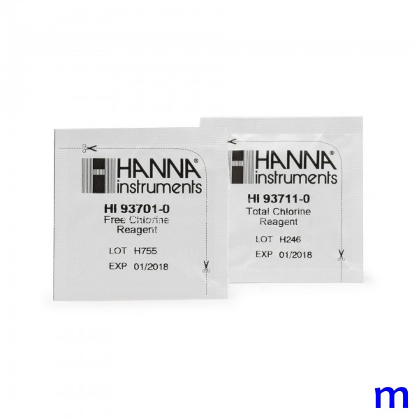 Reagenzien HI38017-200 für Hanna Checker Disc Testkit Freies und Gesamtchlor 200 Tests