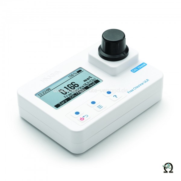 Kompakt-Photometer HI 97762 f. Freies Chlor Spuren 0,000-0,500 mg/l