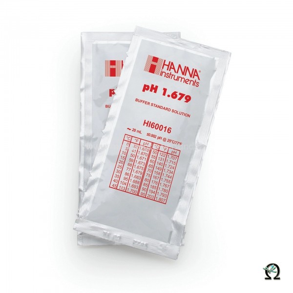 Hanna Pufferlösung HI60016 pH 1,679 in Premiumqualität in Portionsbeuteln