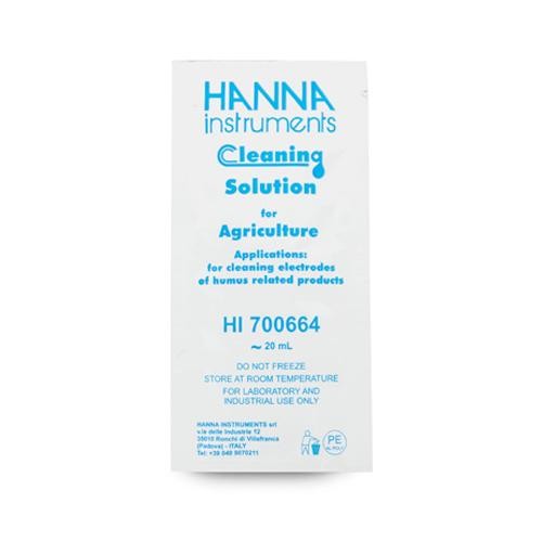 Hanna Elektrodenreinigungslösung HI700664P - Anwendung Humusrückstände - 25x Portionsbeutel