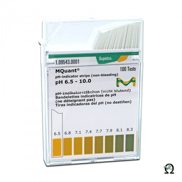 MColorpHast pH-Indikatorstäbchen pH 6,5-10,0 100 Stück