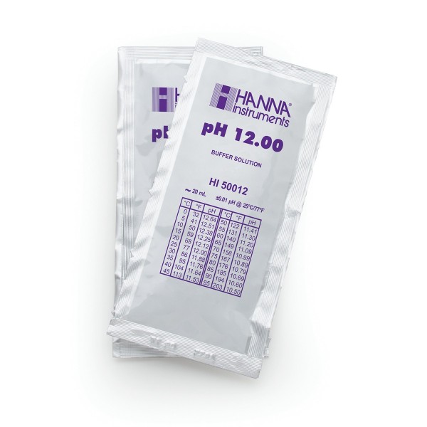 Hanna Pufferlösung HI50012 pH 12,00 Portionsbeutel