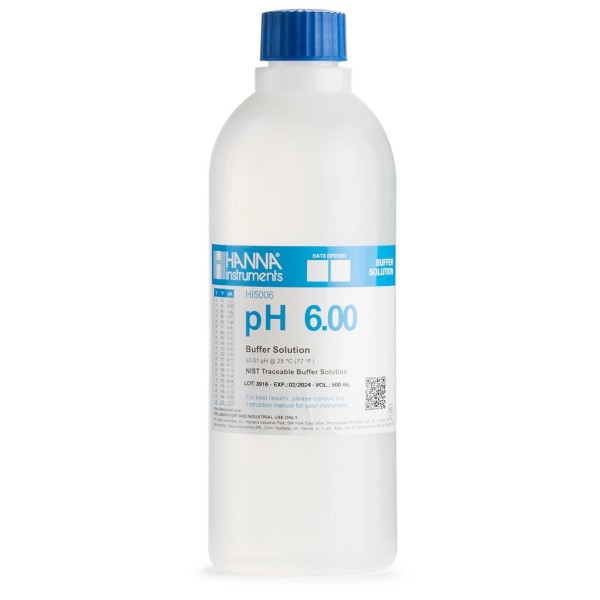 Hanna Pufferlösung HI5006 pH 6,00 500 mL