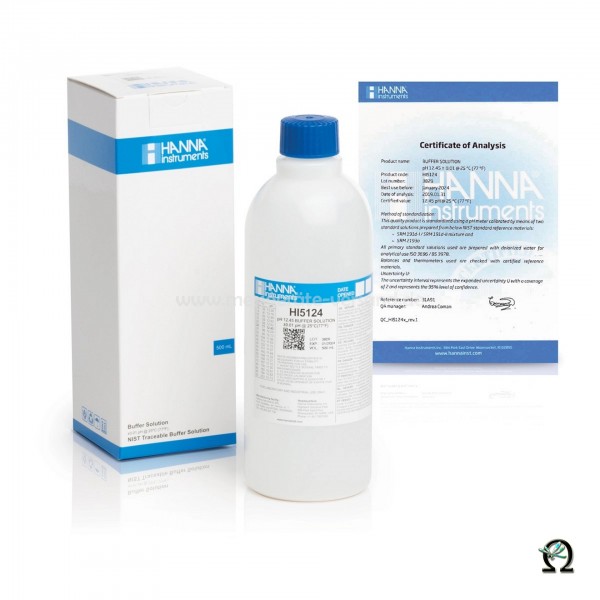 Hanna Pufferlösung HI5124 pH 12,45 in der 500 mL Flasche