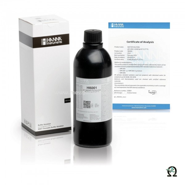 Hanna Pufferlösung HI6001 pH 1,000 Premiumqualität in der Flasche