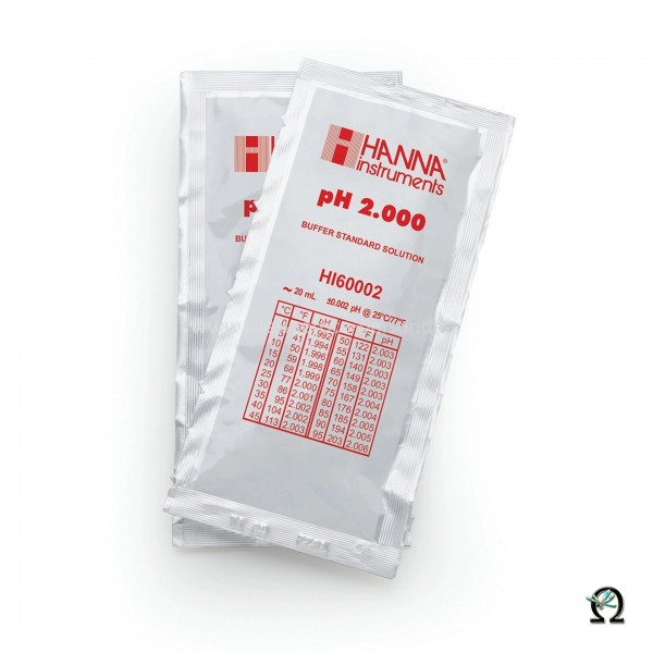 Hanna Pufferlösung HI60002 pH 2,000 Portionsbeutel mit Analyszertifikat