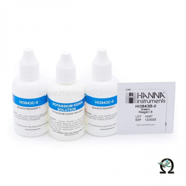 Reagenzien HI3843-100 für Hanna Testkit Hypochlorit 100 Tests