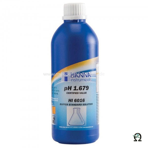 Hanna Pufferlösung HI6016 pH 1,679 in Premiumqualität in der 500 mL Flasche