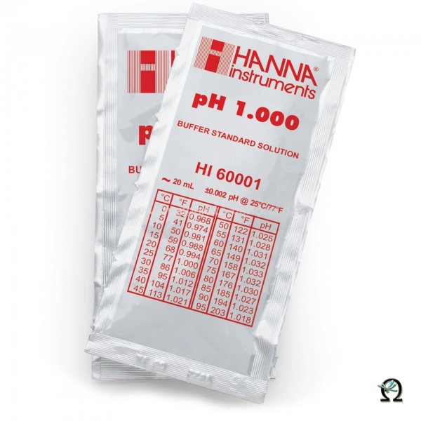 Hanna Pufferlösung HI60001 pH 1,000 Premiumqualität Portionsbeutel